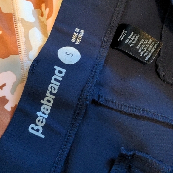 Betabrand Dress Pant Yoga Pants Ponte Boot Cut Classic Mid Navy Blue Size S - Picture 16 of 16